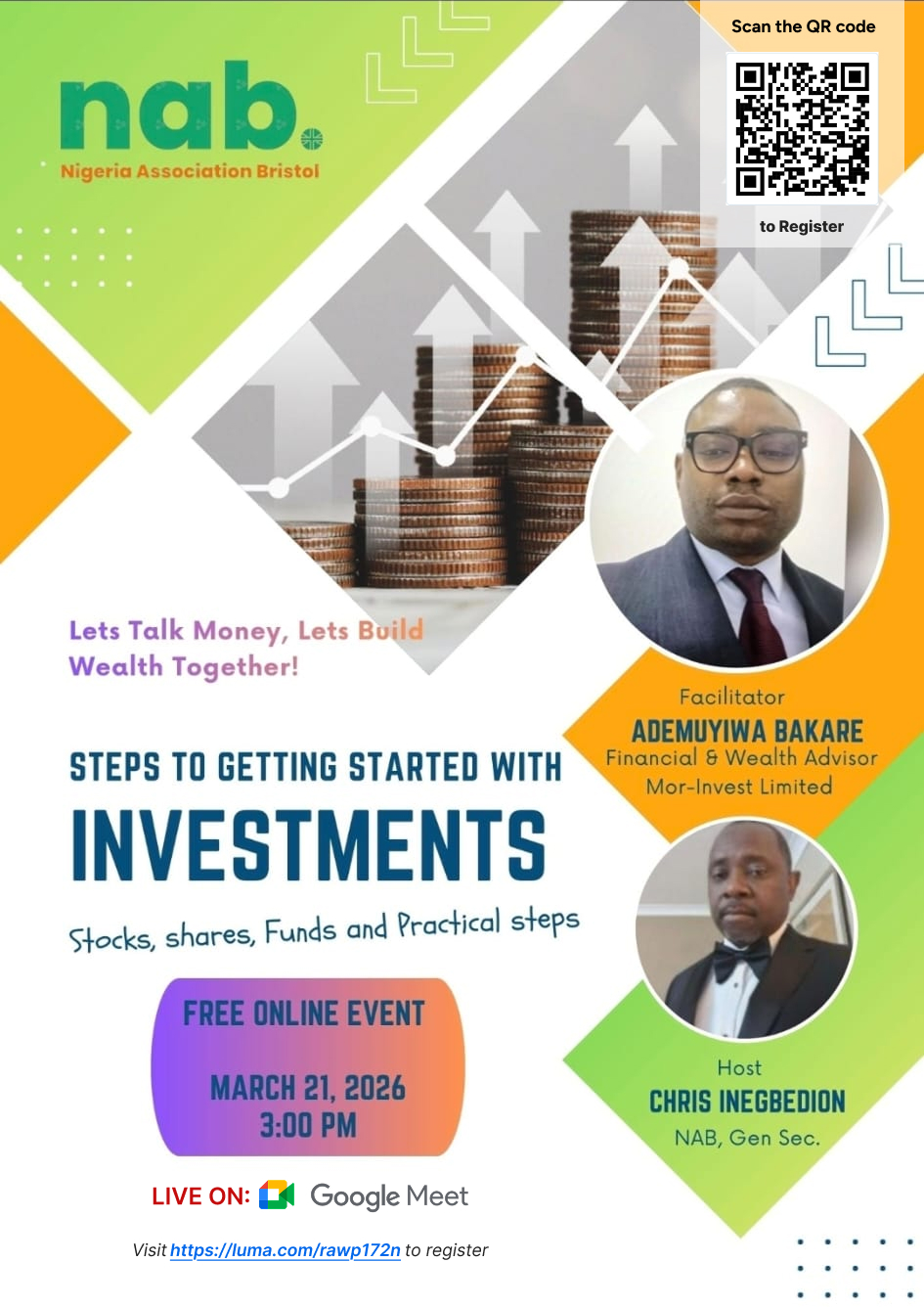 NAB LIGHTENING TALKS – STEPS TO GETTING STARTED WITH INVESTMENTS